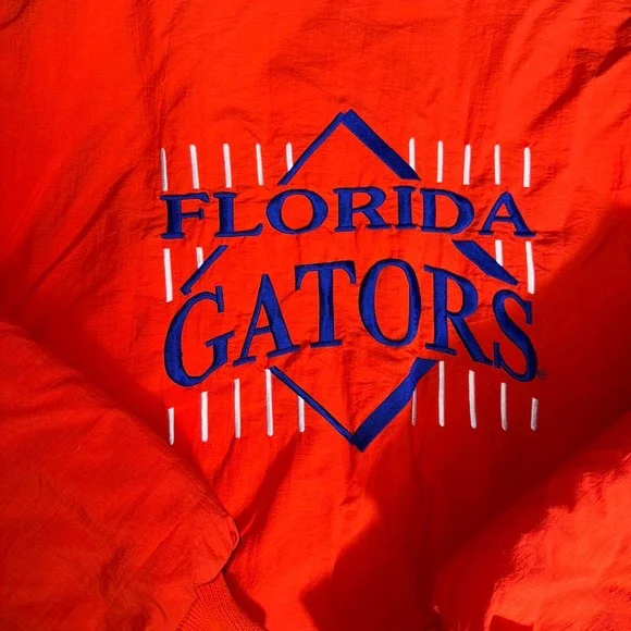 Vintage DeLONG Florida Gators Bomber Jacket Orange Mens Large NCAA Made in USA